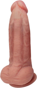 Sex Toy for Women 7 Inch Realistic  Dildo,Body-Safe Material Strong Suction Cup Ultra Soft Lifelike Thick Anal Dildo for Men G spot Stimulator with Curved Shaft and Balls Throat Trainer