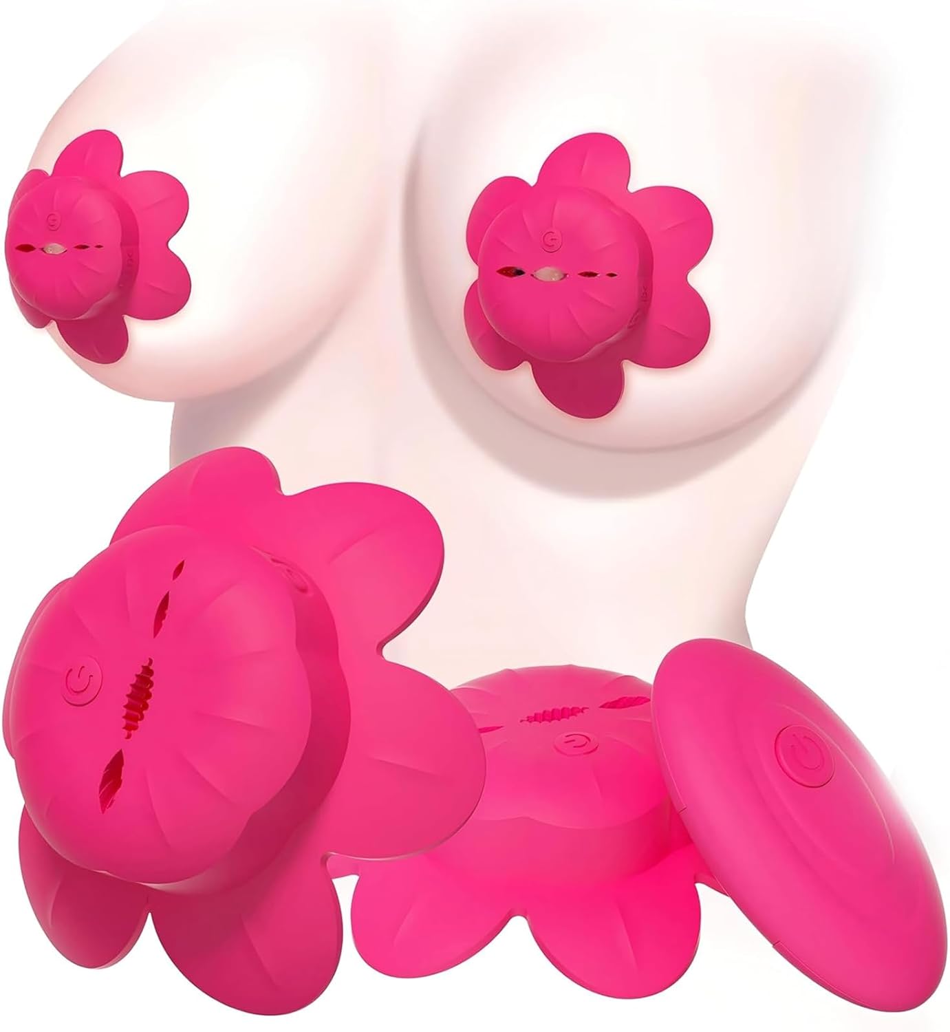Vibrating Nipple Clamps Toys Remote Control Nipple Clamp with 10 Vibration Modes Vibrator Nipple Sex Toys for Women Silicone Lightweight Invisible Nipple Toy Adult Sex Toy for Women Couples